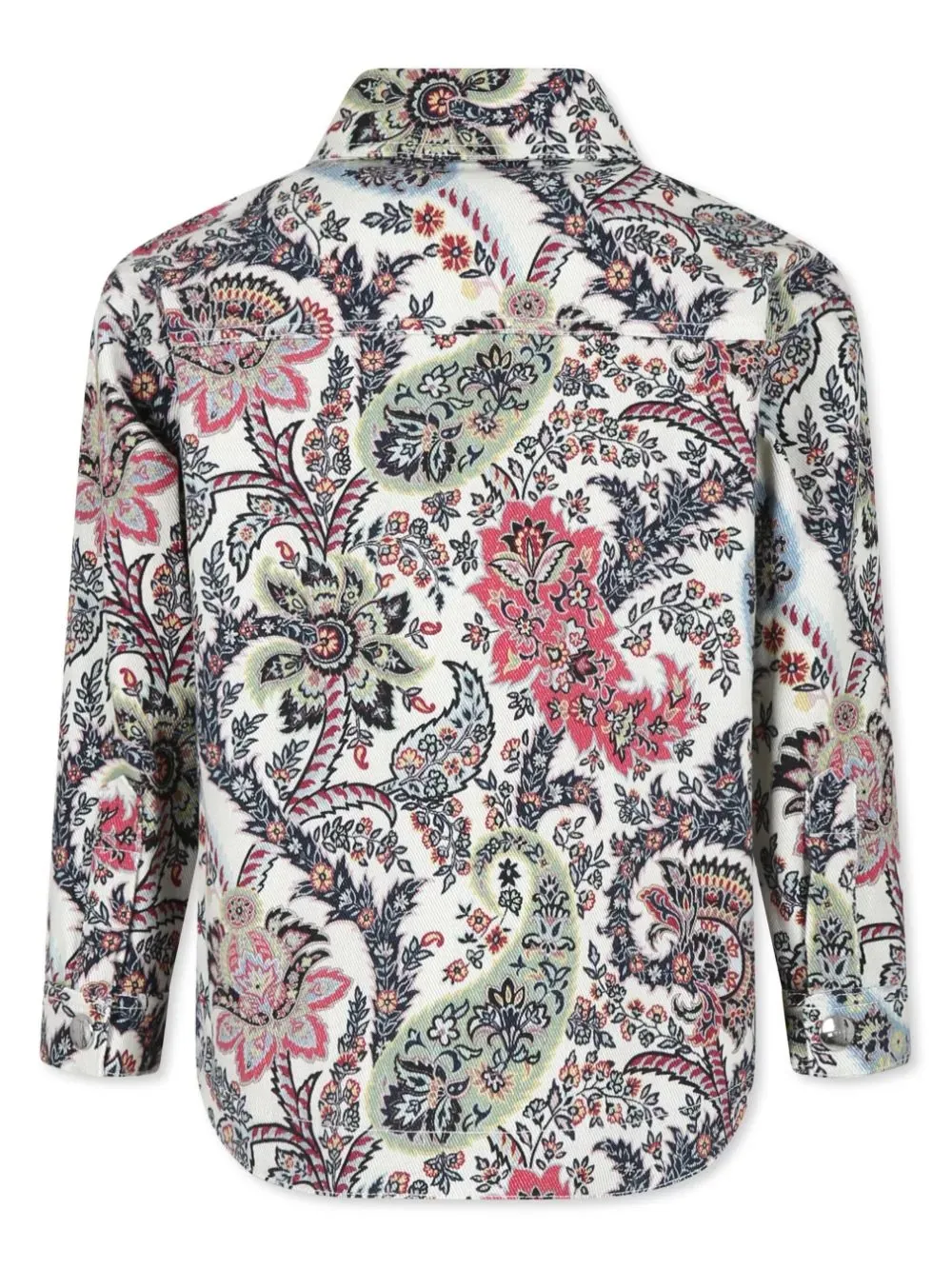 ETRO KIDS White Outerwear Jacket With Paisley Patterns