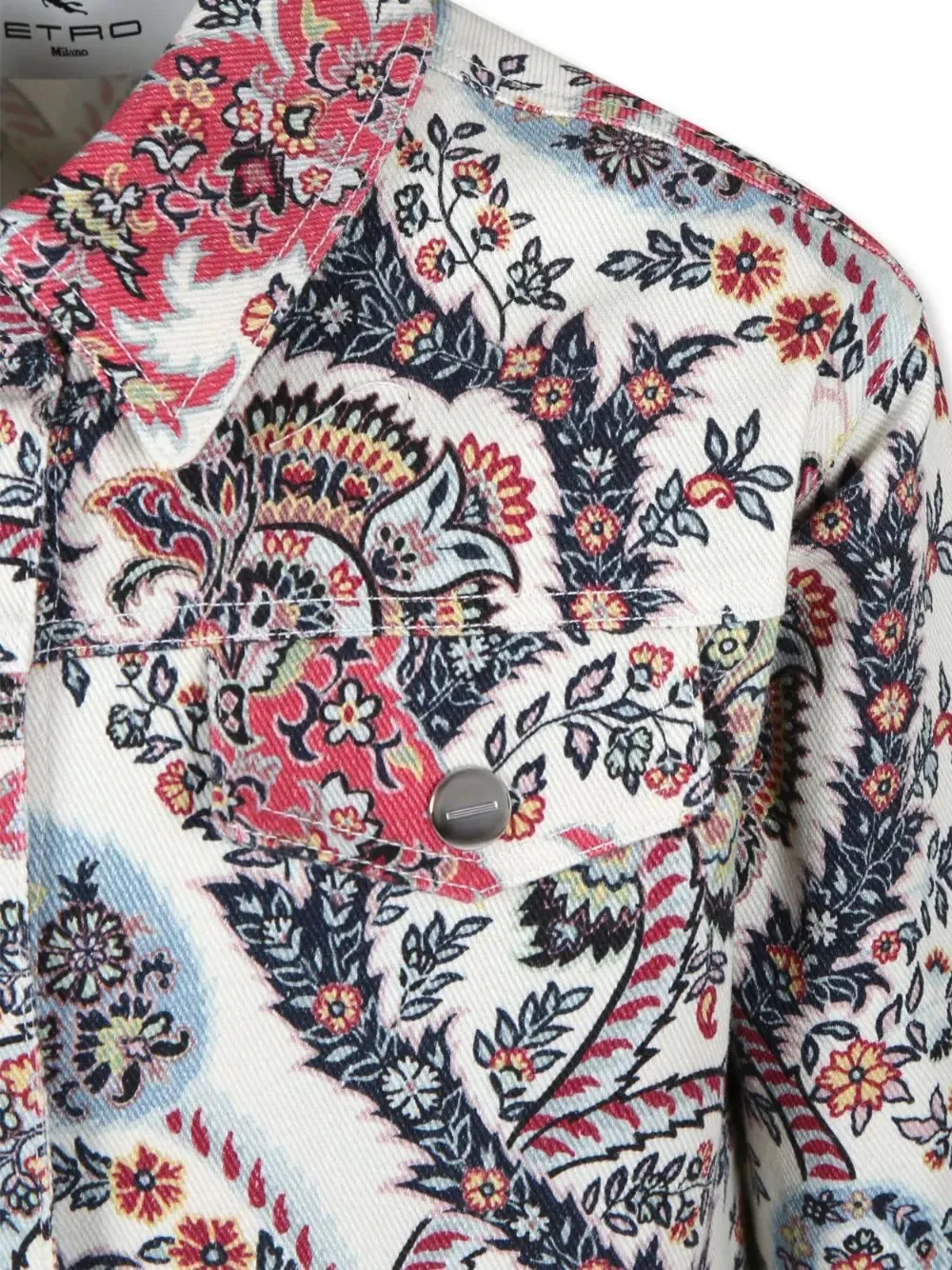 ETRO KIDS White Outerwear Jacket With Paisley Patterns