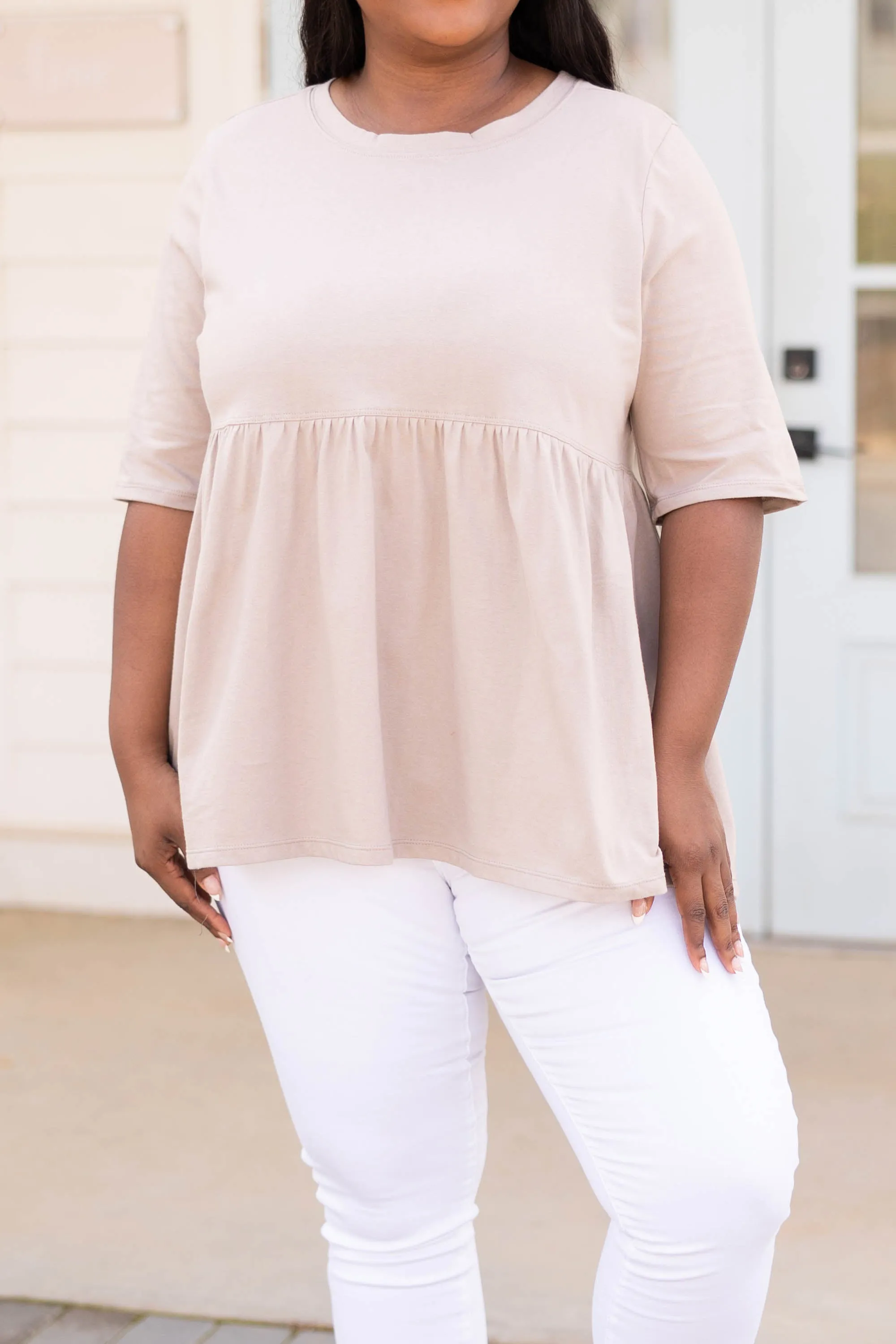 Fearless Soul Top, Ash Mocha