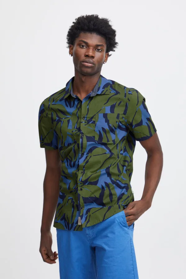 FOLIAGE PRINT SHORT SLEEVE SHIRT