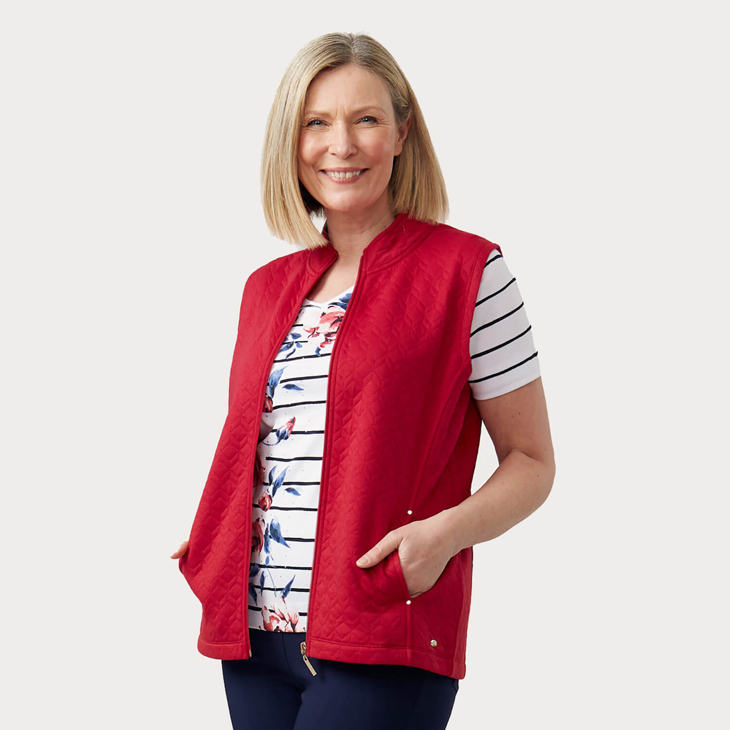 Framboise Quilted Gilet