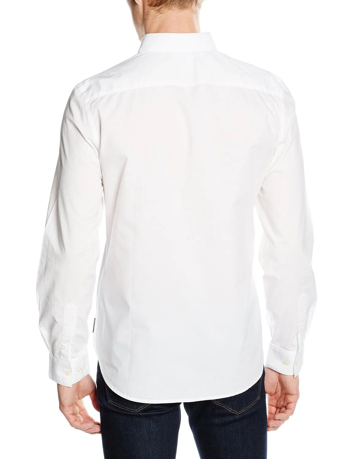 French Connection Plain Long Sleeve White Shirt