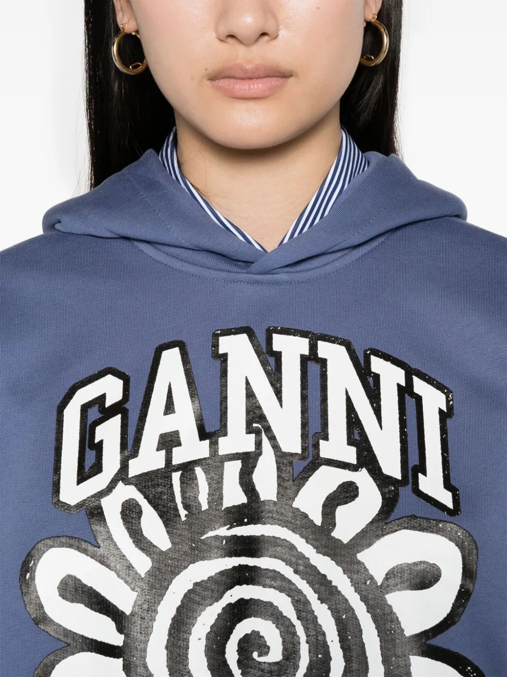 Ganni Sweaters Blue