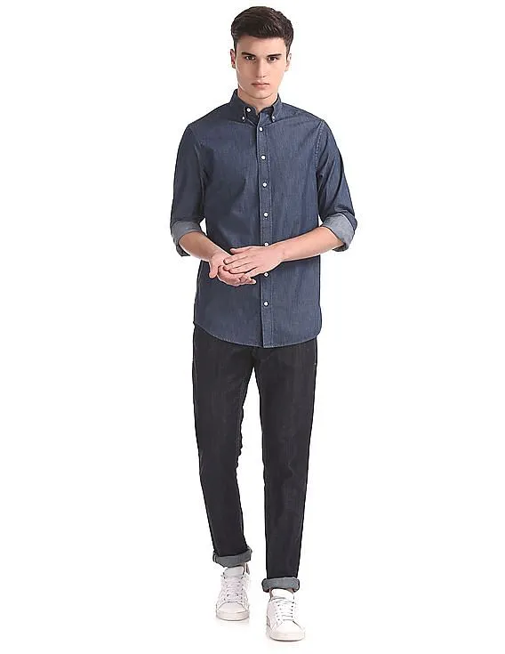 Gant Tech Prep Bio Indigo Chambray Button Down Shirt