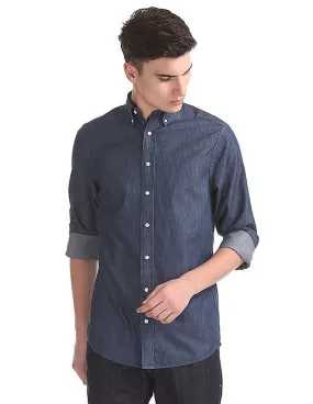 Gant Tech Prep Bio Indigo Chambray Button Down Shirt