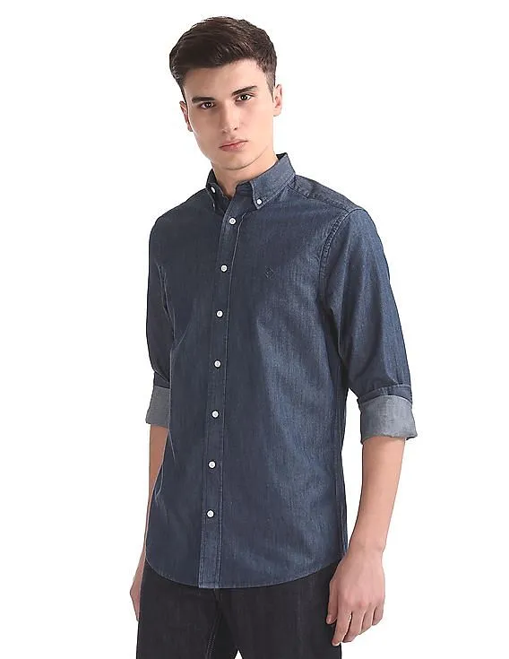 Gant Tech Prep Bio Indigo Chambray Button Down Shirt