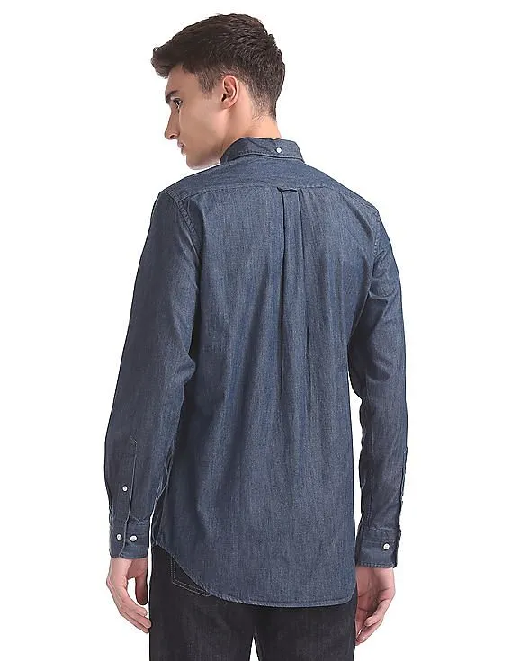 Gant Tech Prep Bio Indigo Chambray Button Down Shirt