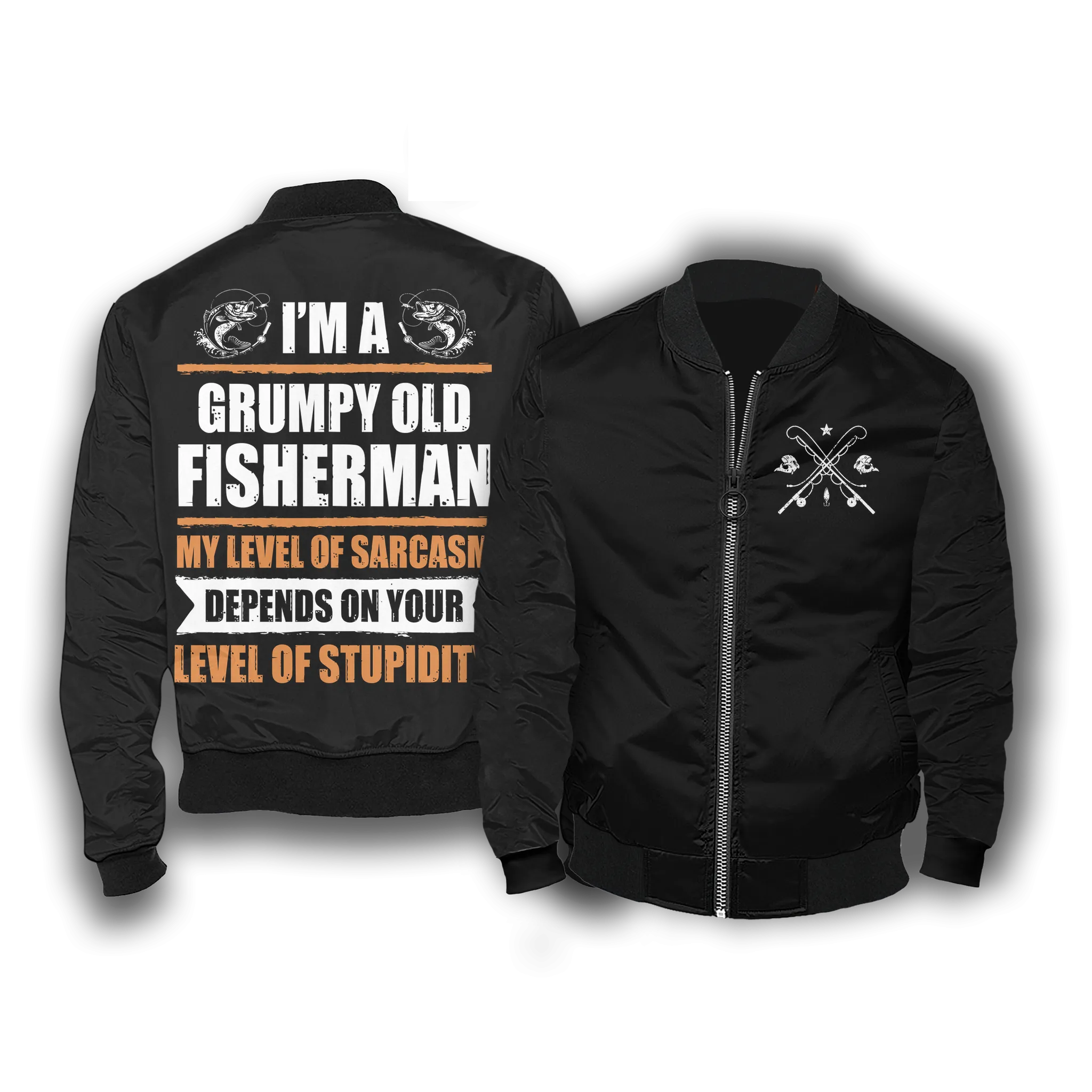 Grumpy Old Fisherman Bomber Jacket