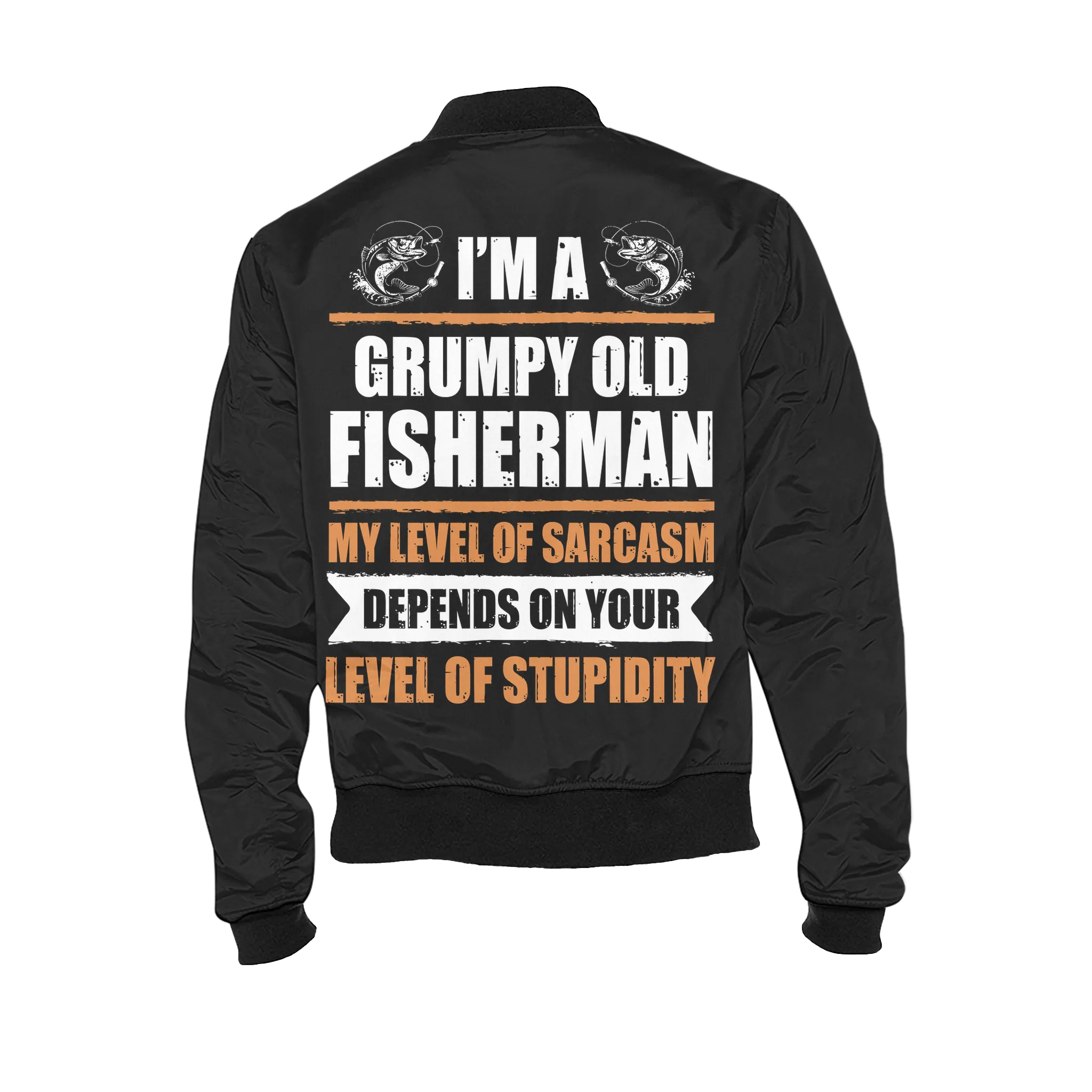 Grumpy Old Fisherman Bomber Jacket