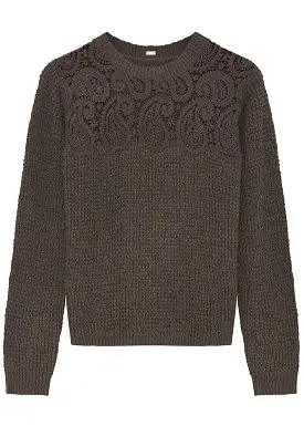 Gustav Jami knit with lace 51415 Sweater - Animal Fur