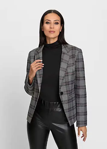 Heine Check Single Breasted Blazer | Kaleidoscope