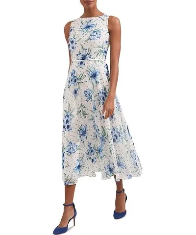 Hobbs London Carly Floral Midi Dress