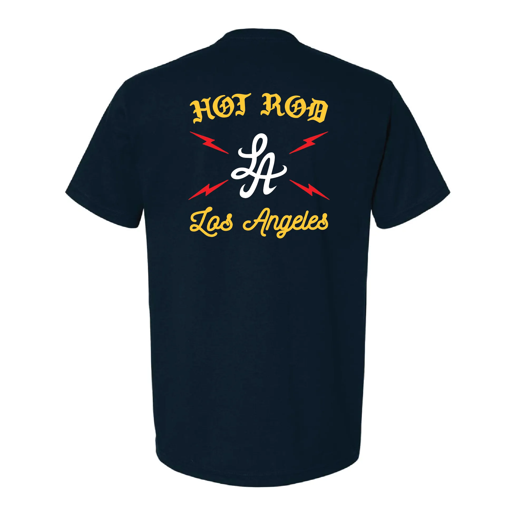 HOT ROD SHOP TEE HIGH VOLTAGE (NAVY/GOLD)