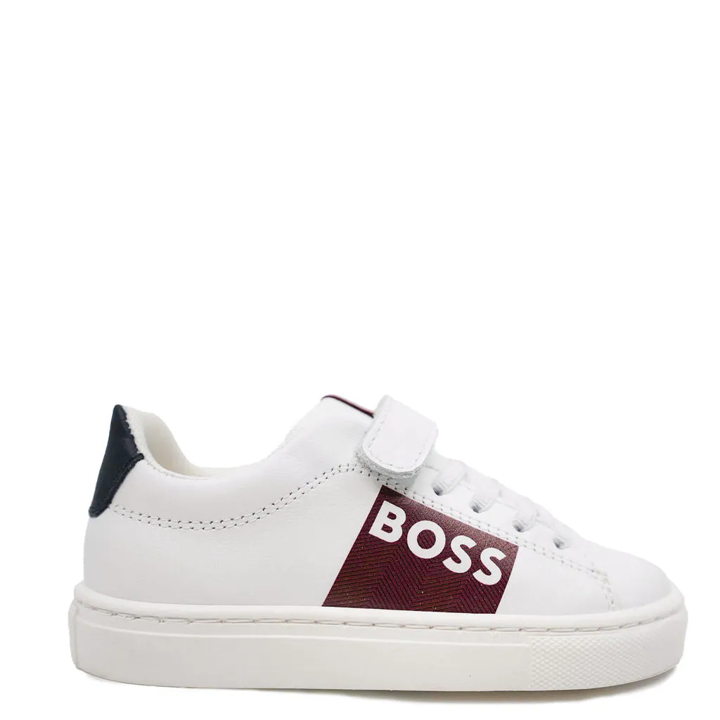 Hugo Boss White Logo Baby Sneaker