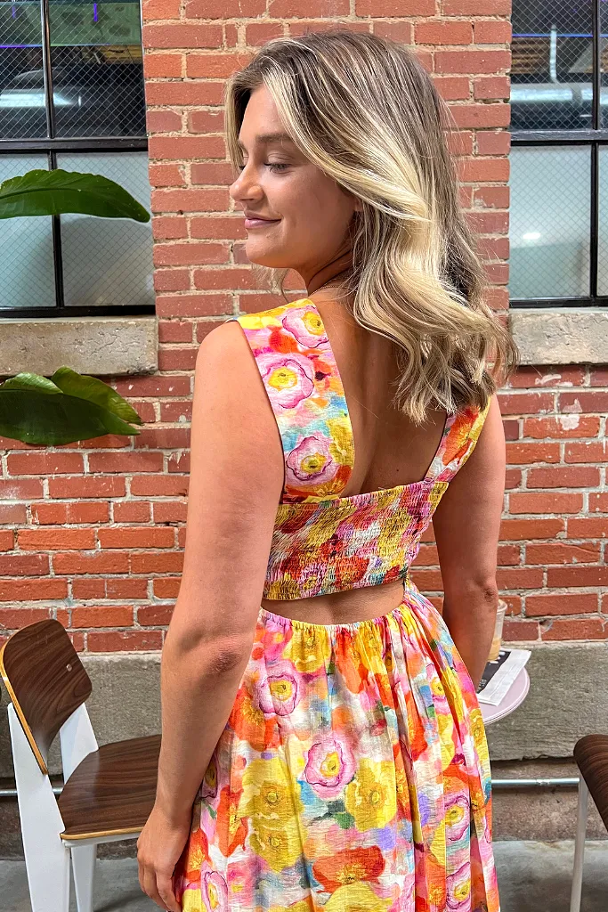 In Full Bloom Midi Dress