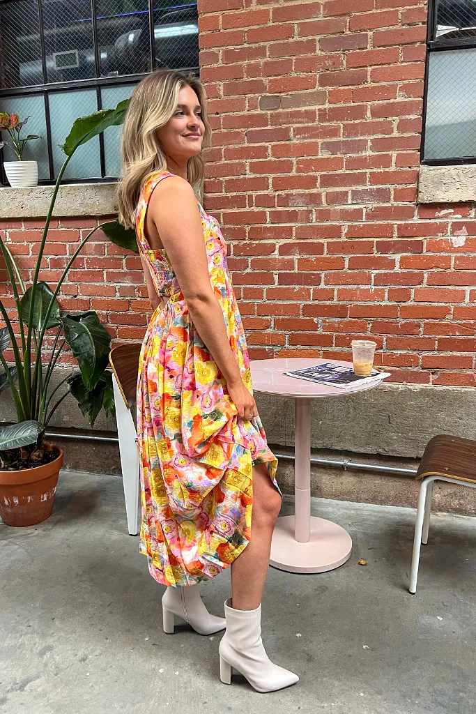 In Full Bloom Midi Dress