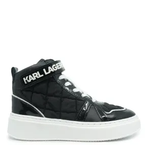 Karl Lagerfeld Black Hightop Sneaker