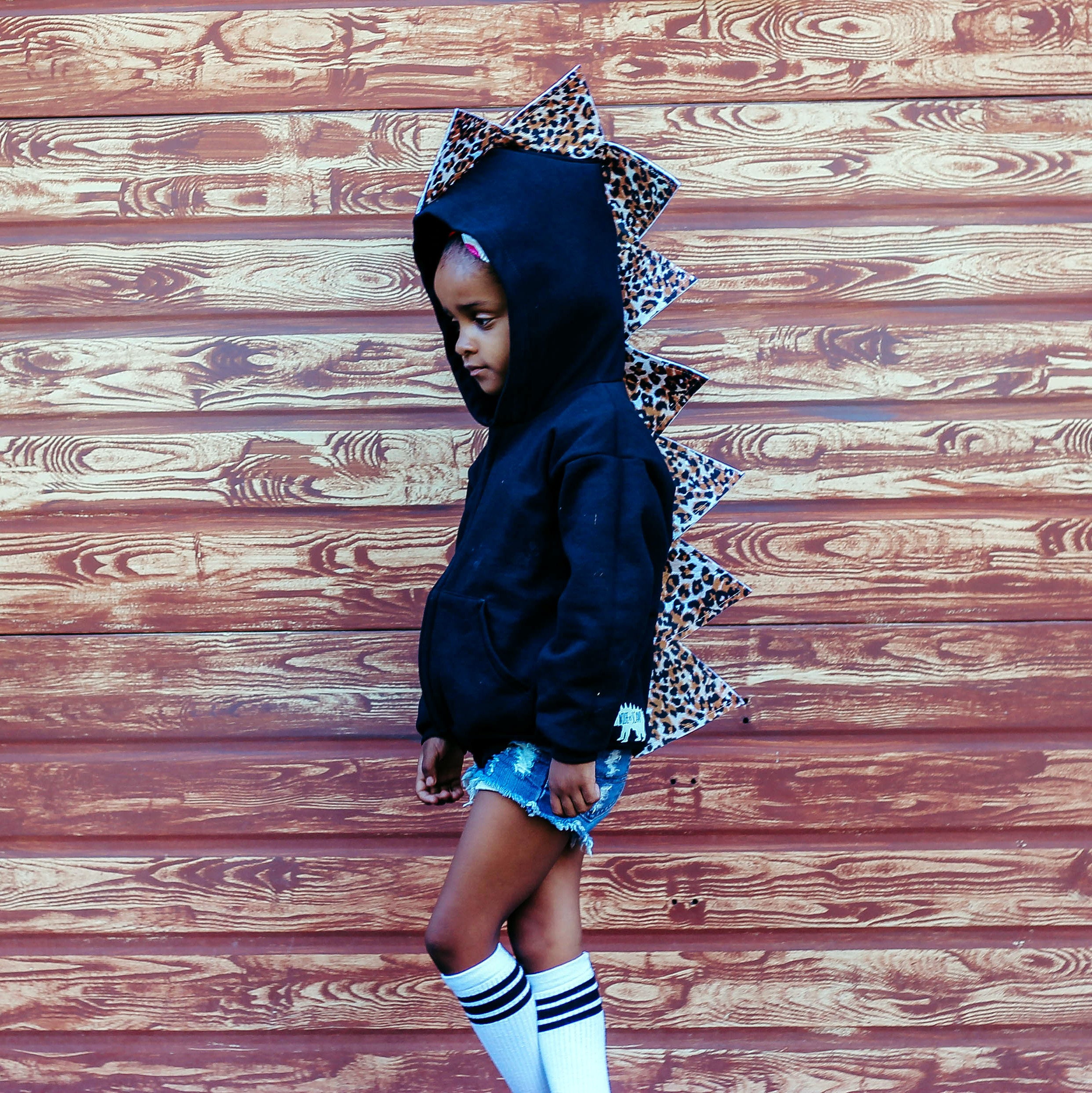 Kids Fashion Dinosaur Hoodie - Cheetahsaurus