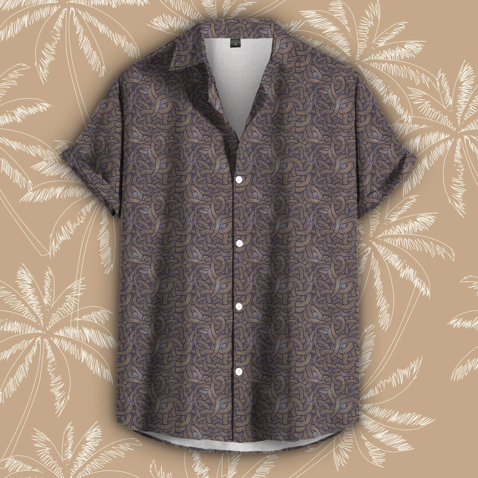 Knots Pattern Button Down Shirt