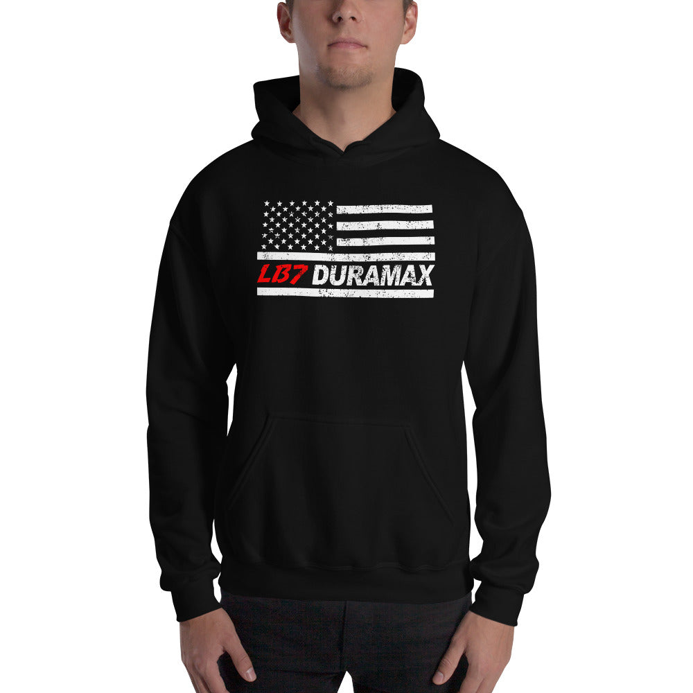 LB7 American Flag Duramax Hoodie Sweatshirt