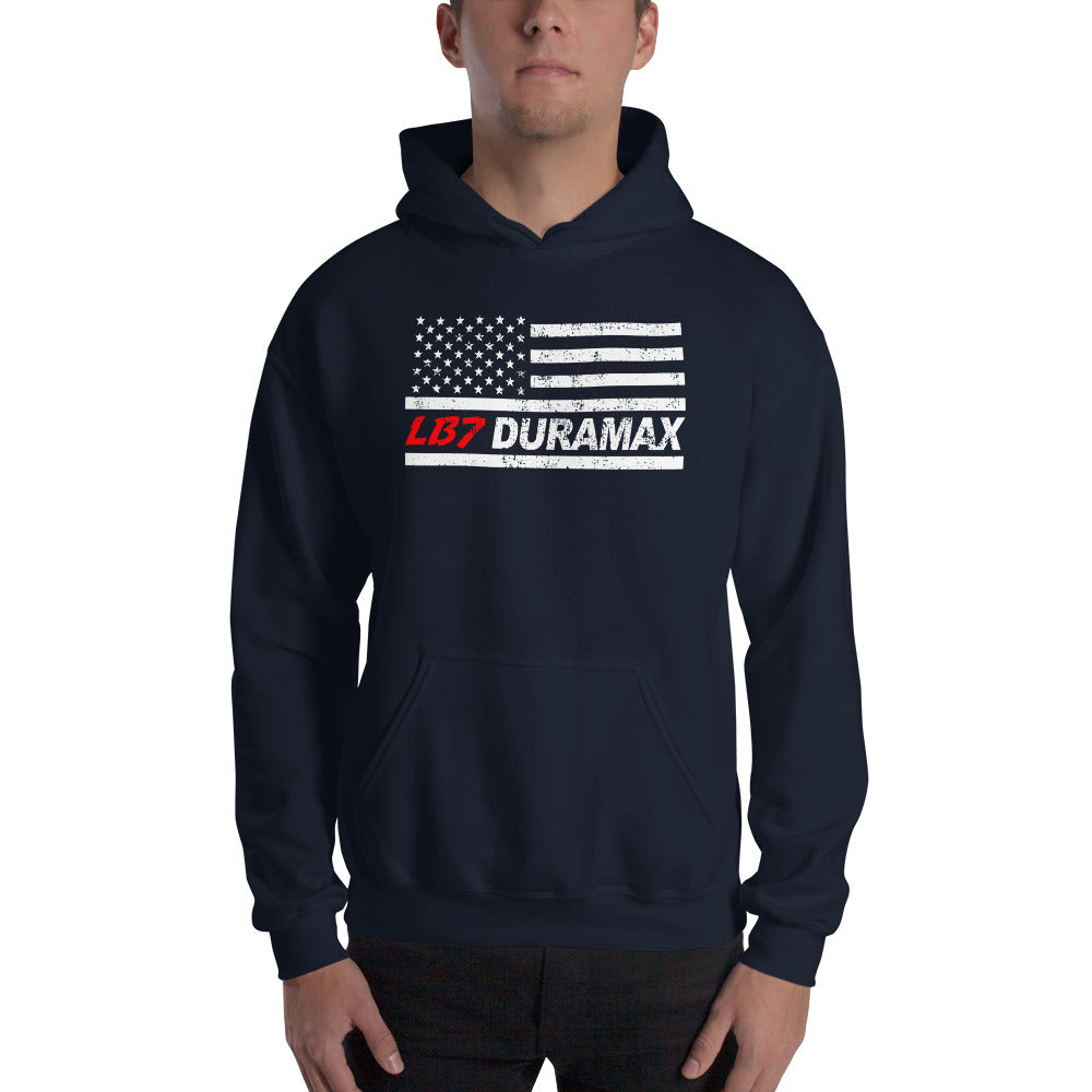 LB7 American Flag Duramax Hoodie Sweatshirt