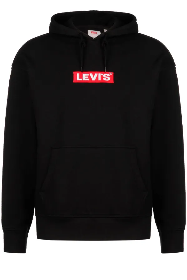 Levi's Boxtab Logo Hoodie Black