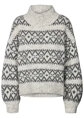 Lollys Laundry Mille Sweater - Light Grey