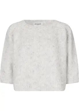 Lollys Laundry Tortuga Jumper - Light Grey Melange