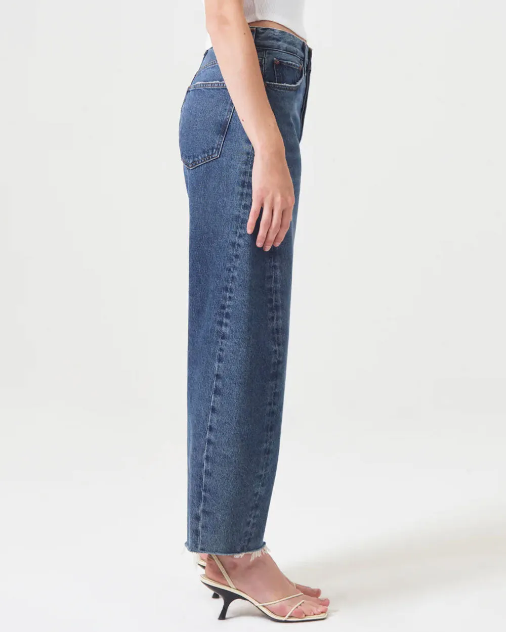 Luna High Rise Pieced Taper Jean in Control