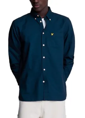 Lyle & Scott Oxford Long Sleeve Shirt Dark Navy