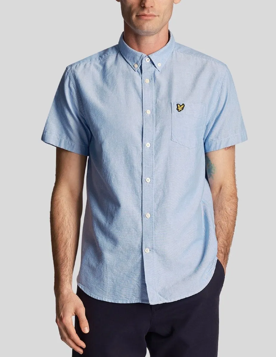 Lyle & Scott Oxford Short Sleeve Shirt Riviera