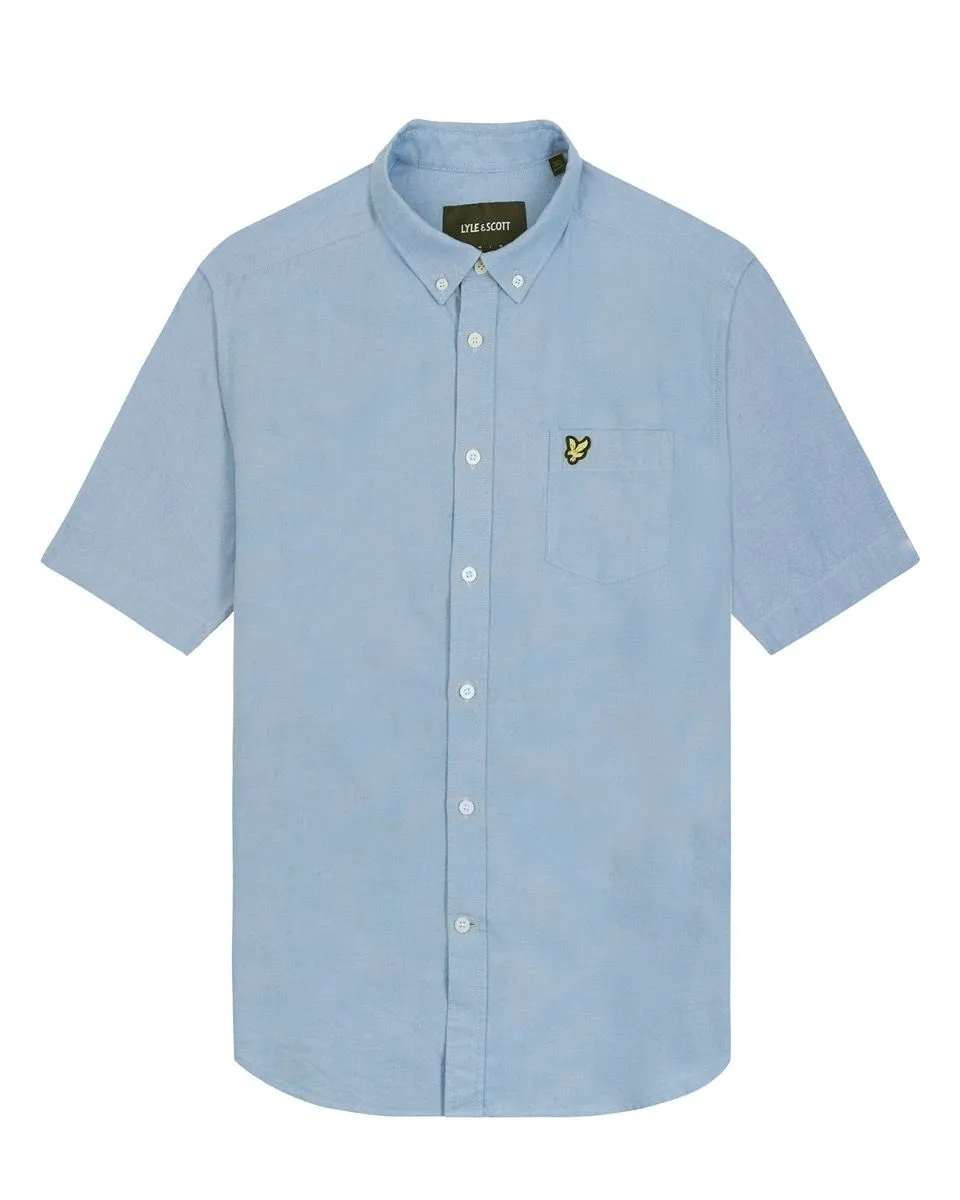 Lyle & Scott Oxford Short Sleeve Shirt Riviera