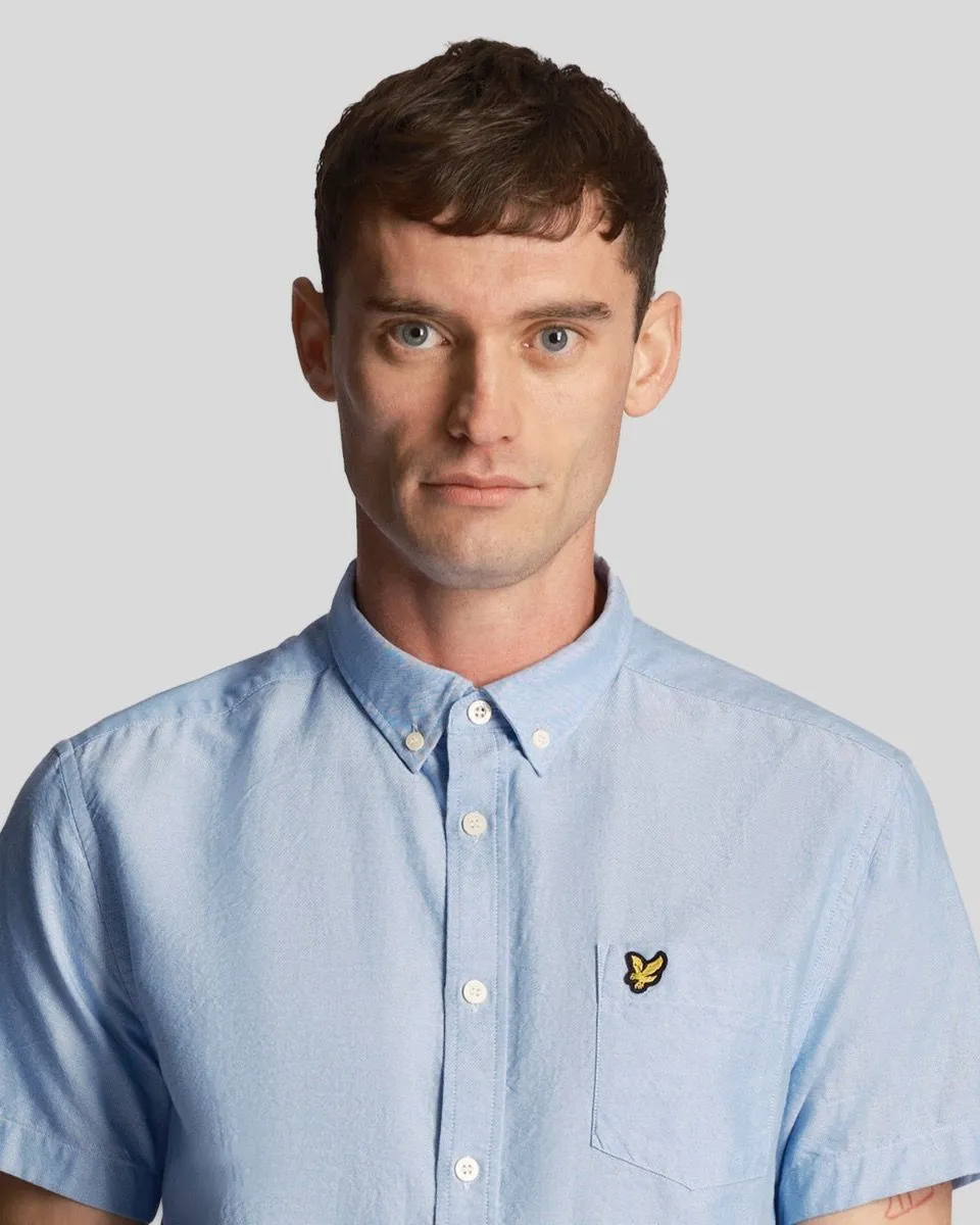 Lyle & Scott Oxford Short Sleeve Shirt Riviera