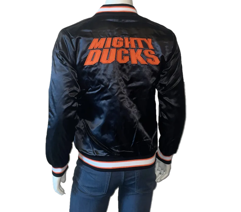 MD Orange Satin Bomber Jacket