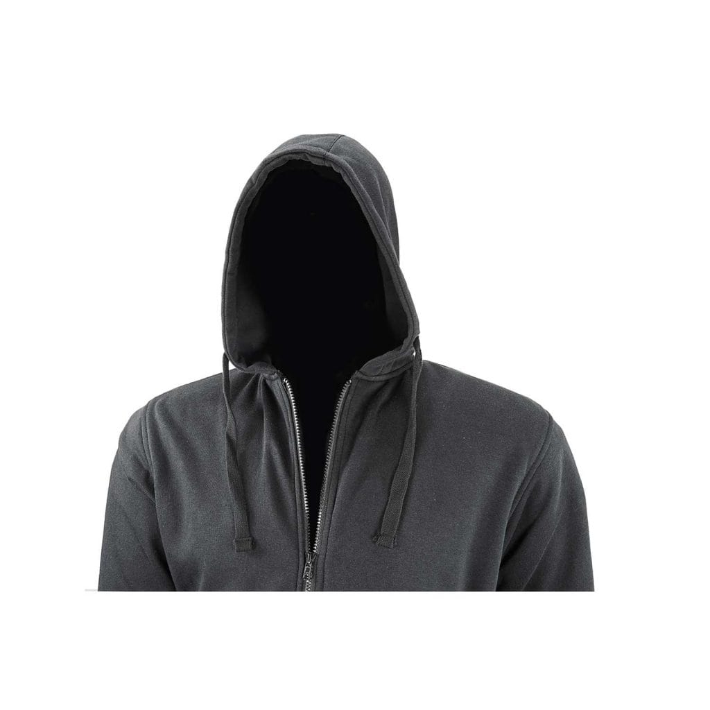 MEN MOTORCYCLE FLEECE HOODIES REINFORCED WITH KEVLAR