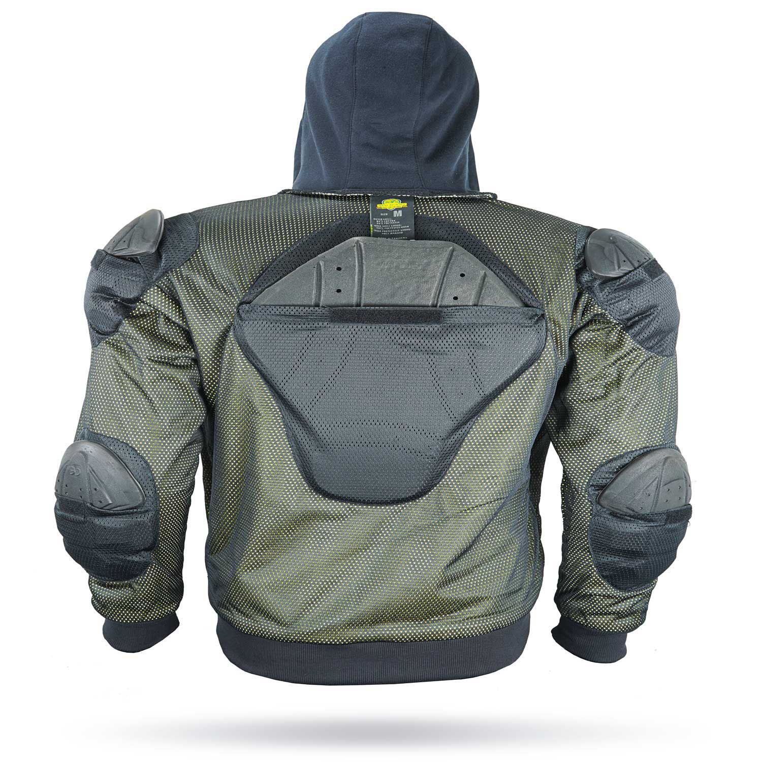 MEN MOTORCYCLE FLEECE HOODIES REINFORCED WITH KEVLAR