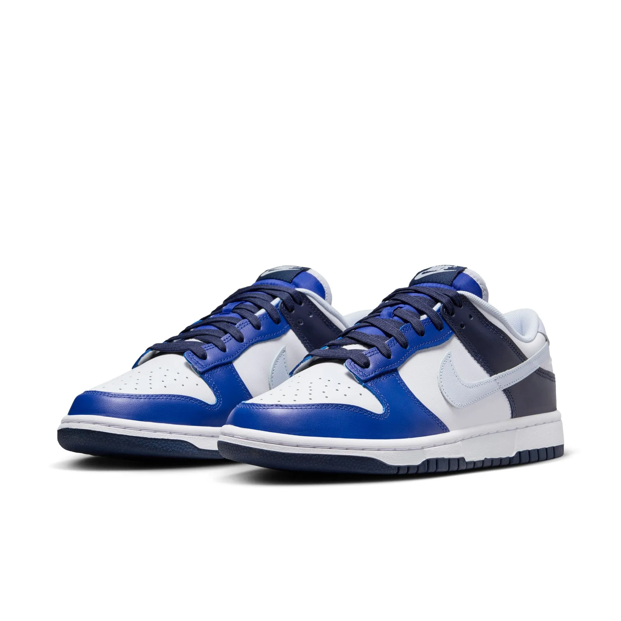 Men's Nike Dunk Low-WHITE/FOOTBALL GREY-GAME ROYAL