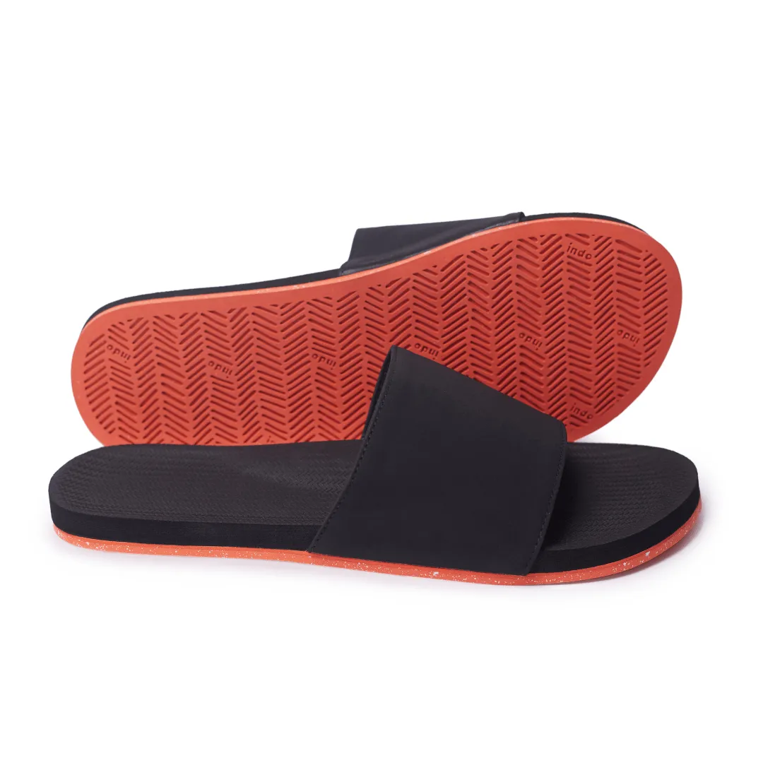 Men’s Slide Sneaker Sole - Orange Sole/Black