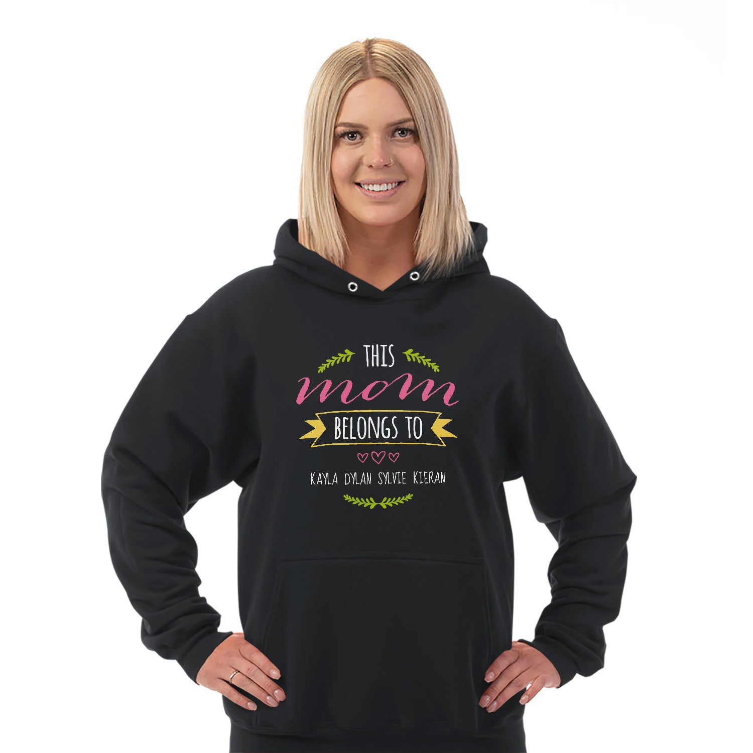 Mom Belongs To Personalized Hoodie