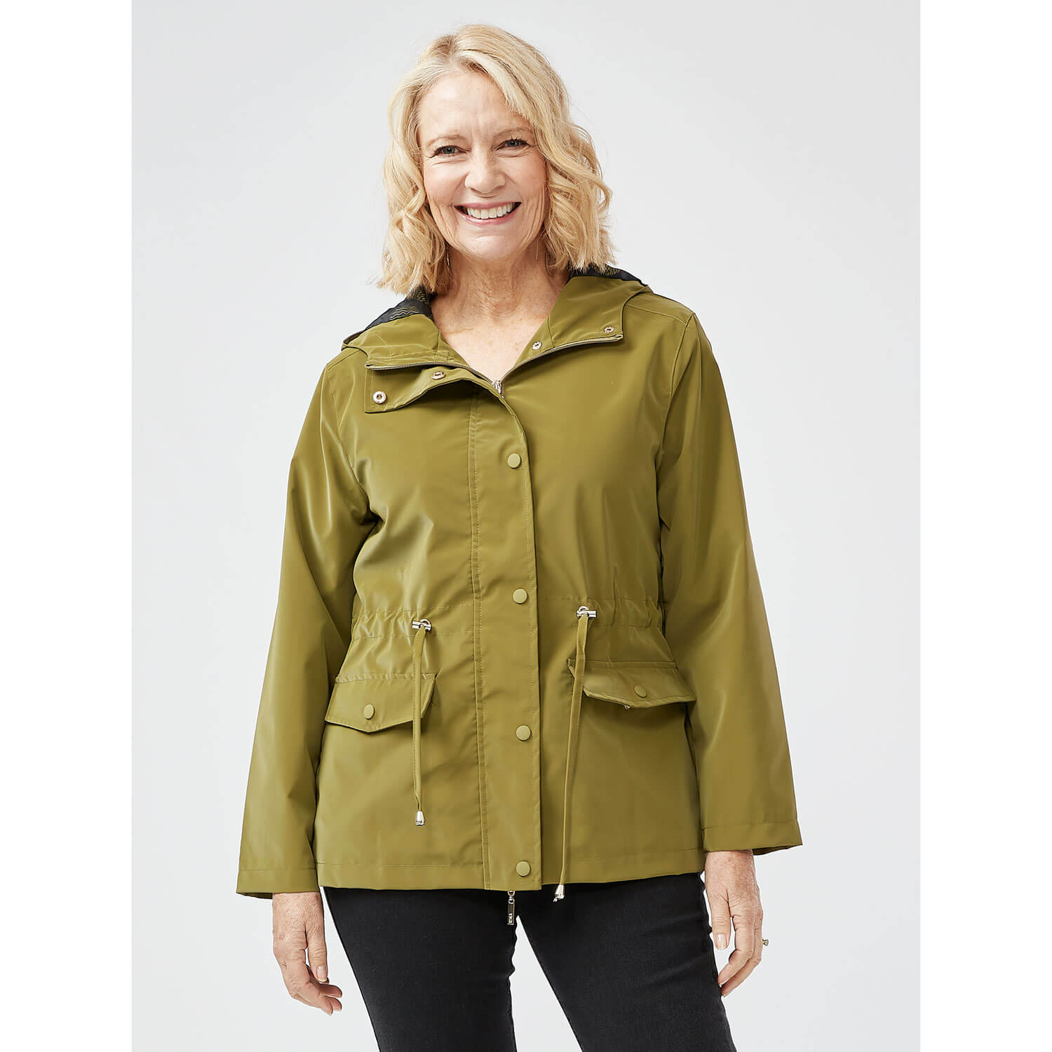 Moss Hooded Spring Coat