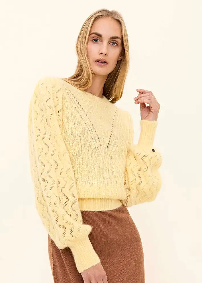 Odd Molly Forever Yours Sweater - Yellow Powder