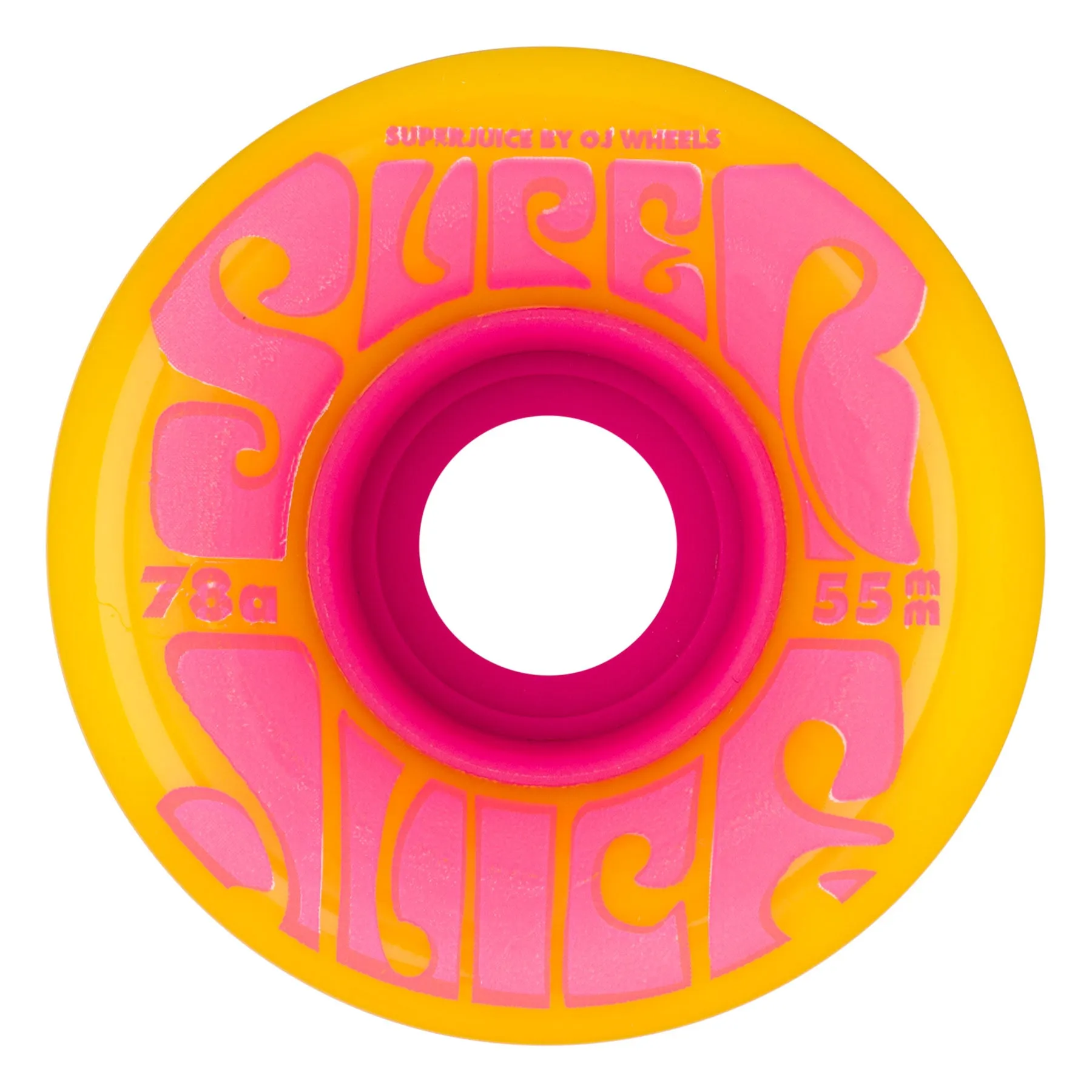 OJ Wheels Mini Super Juice Blazing Yellow Cruiser 55mm 78a