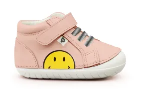 Old Soles Powder Pink Smile Baby Sneaker