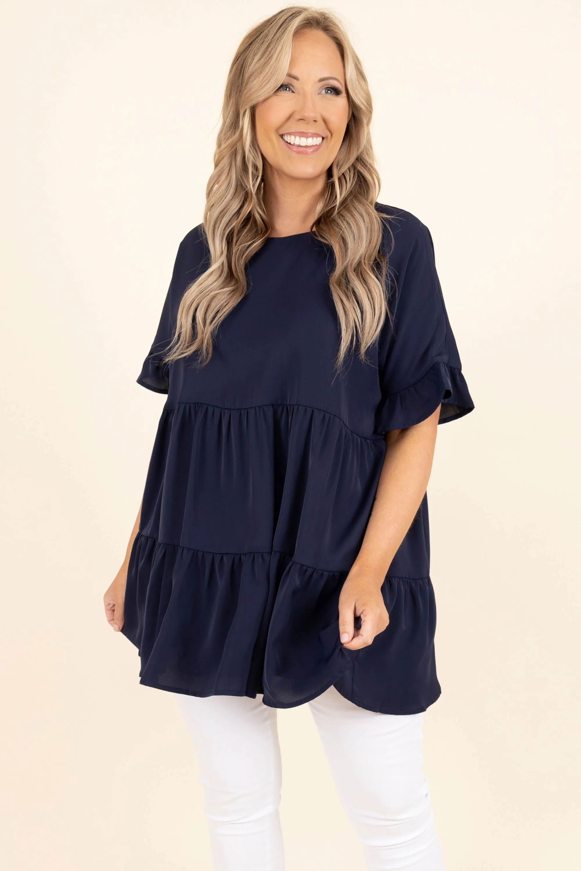 Only In Your Dreams Top, Navy