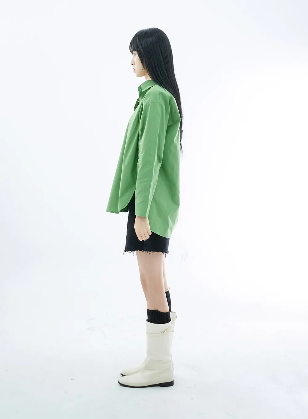 Oversize Long Sleeve Shirt OO04