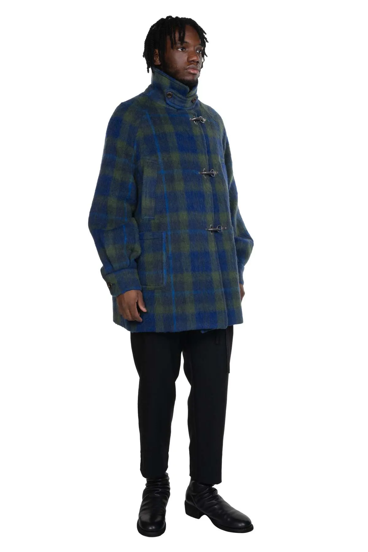 Oversized Peacoat - Green/Blue