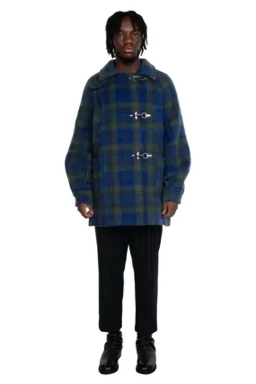 Oversized Peacoat - Green/Blue