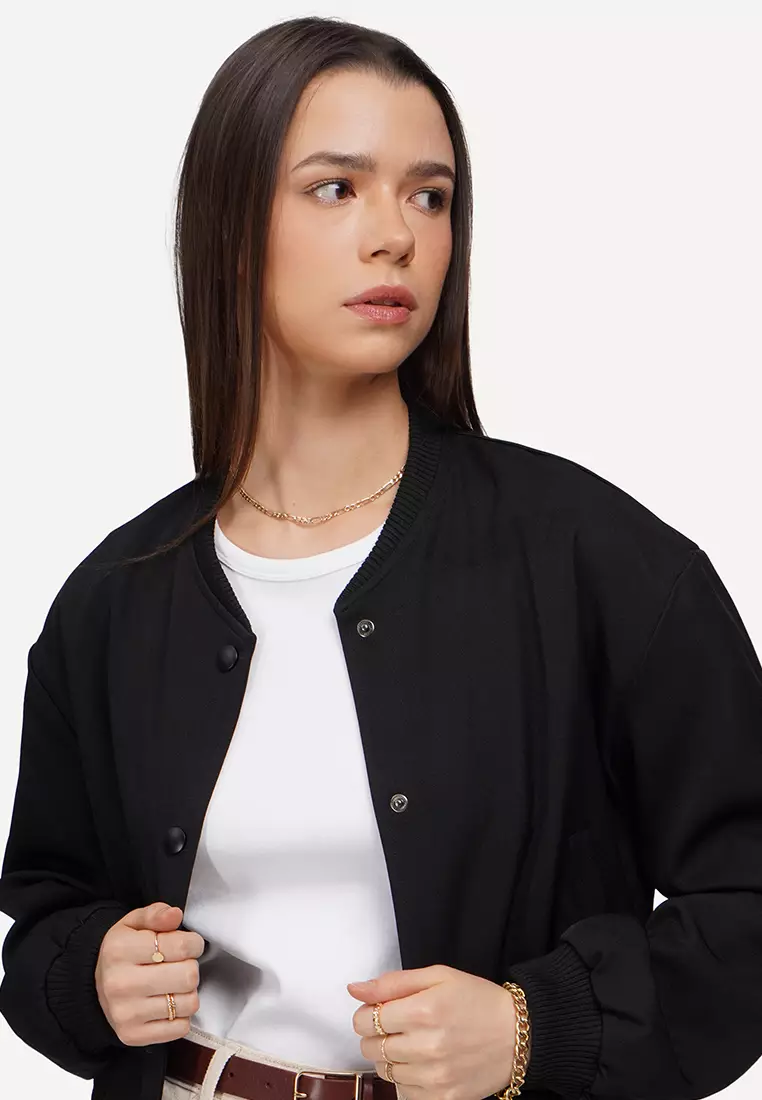 OXGN Cropped Bomber Jacket