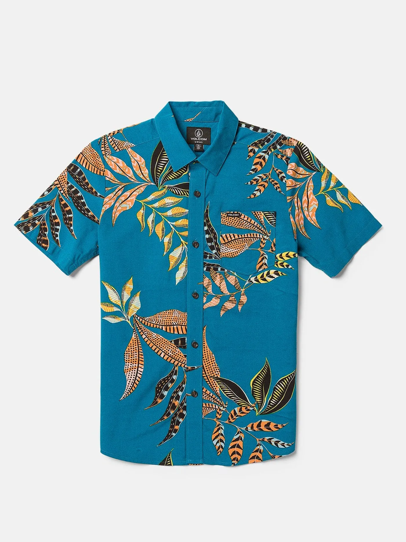 Paradiso Floral Short Sleeve Buttondown Shirt (Boys 7-14)