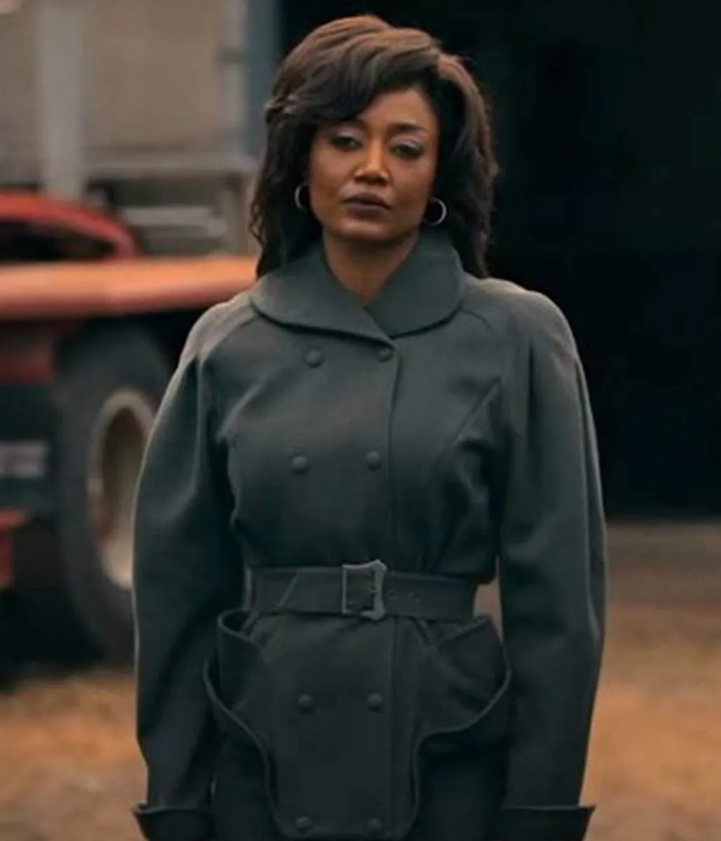 Patina Miller Power Book III Grey Peacoat